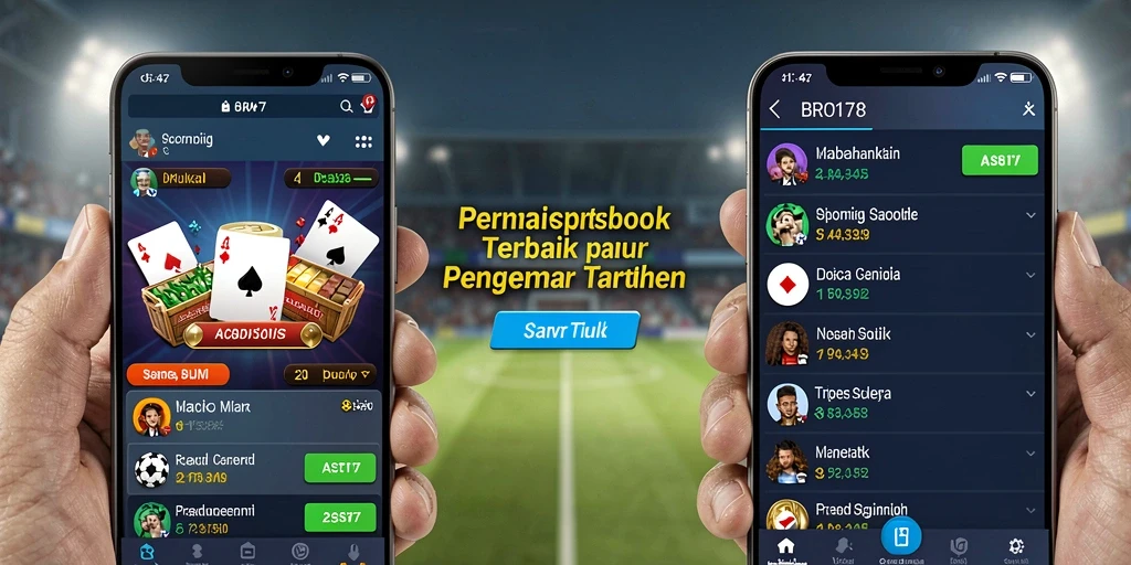 Tampilan layar utama BRO178 dengan berbagai opsi taruhan olahraga.