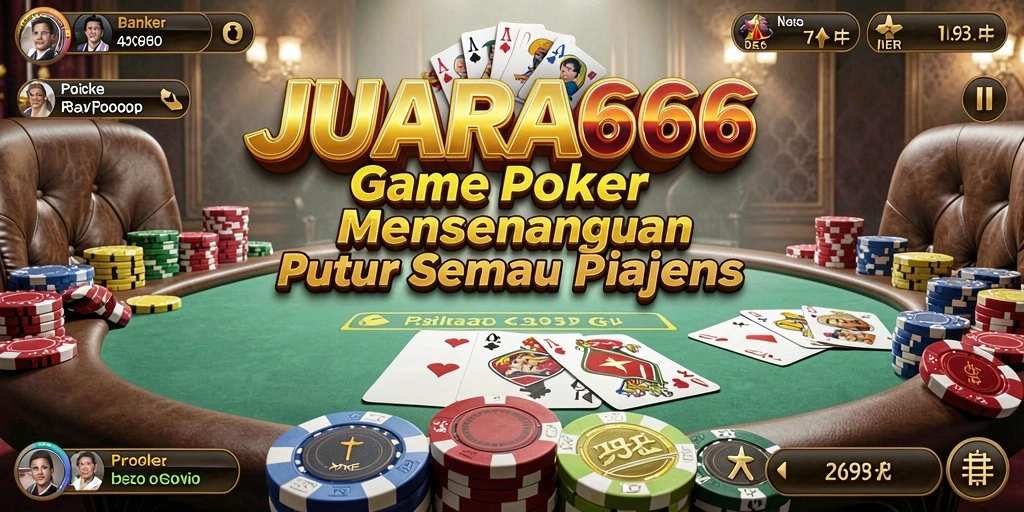 Tampilan menarik gameplay Poker di JUARA666.