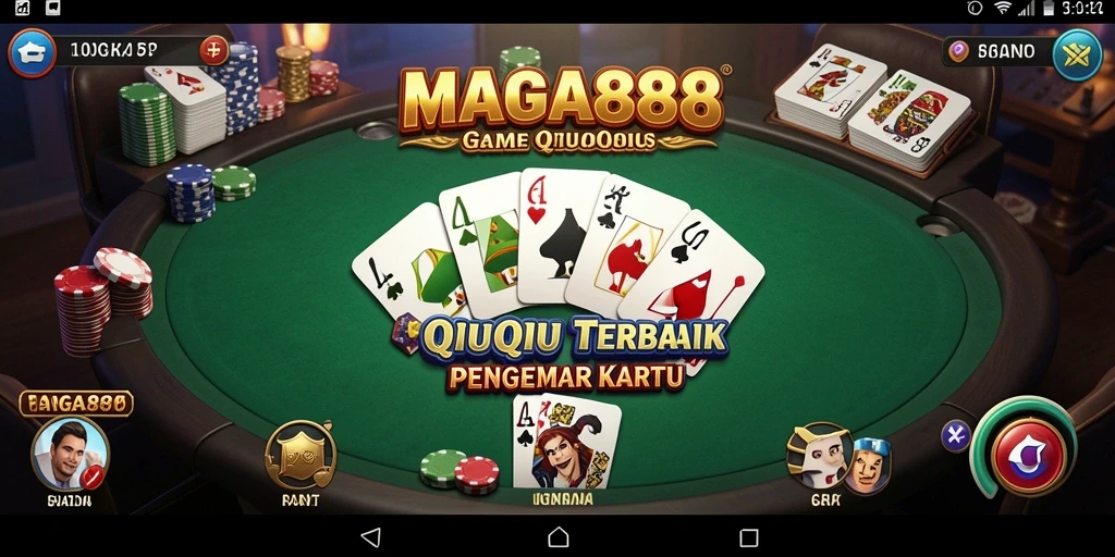 Tampilan gameplay MAGA888 QiuQiu yang menarik dan seru.