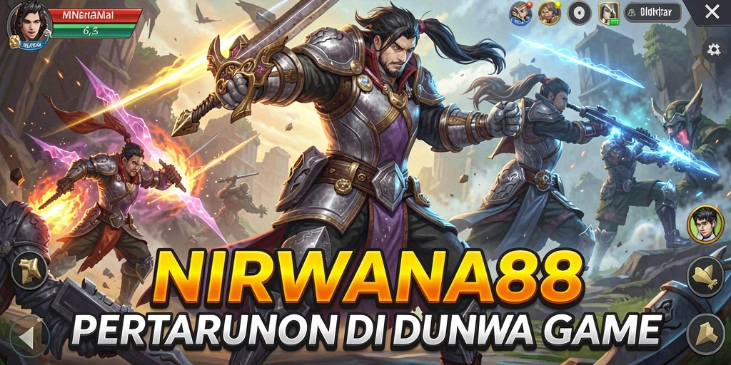 Tampilan seru pertarungan di NIRWANA88 dengan karakter unik.