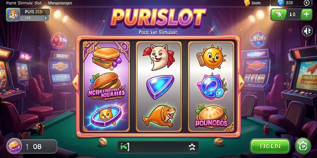 Screenshot gameplay PURISLOT menampilkan berbagai mesin slot menarik dan fitur interaktif.