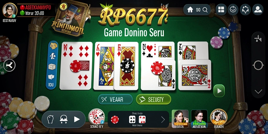 Tampilan menarik dari gameplay Domino di RP6677.