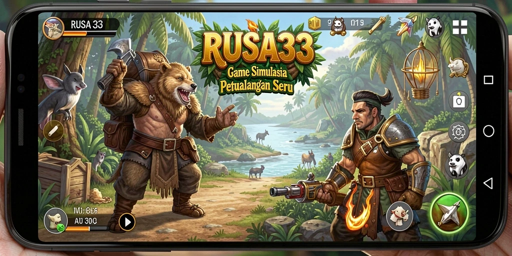 Tampilan gameplay menarik dari RUSA33 dengan elemen simulasi.